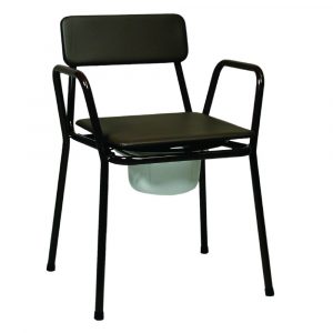 Compact Stacking Commode Chair